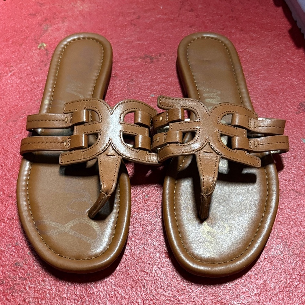 Sam Edelman Brown Leather Women's Sandals
